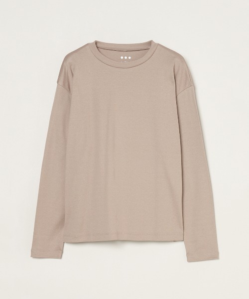 ニット セーター シルキーコットンニット ロングスリーブ レディース three dots ニット セーター シルキーコットンニット ロング