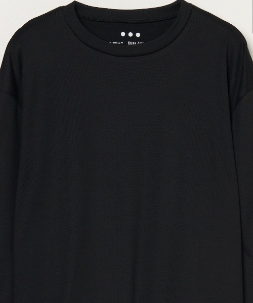ニット セーター シルキーコットンニット ロングスリーブ レディース three dots ニット セーター シルキーコットンニット ロング