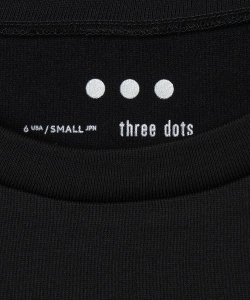 three dots ニット セーター シルキーコットンニット ロング