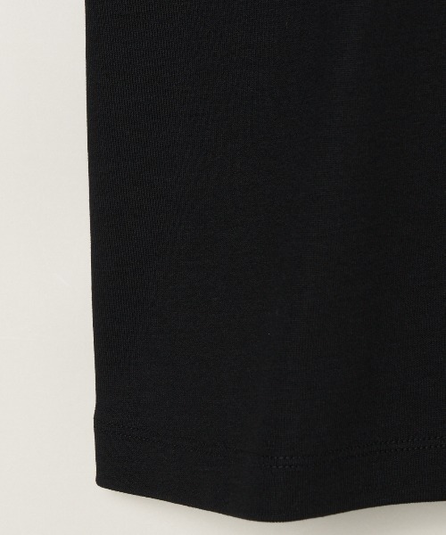 three dots ニット セーター シルキーコットンニット ロング