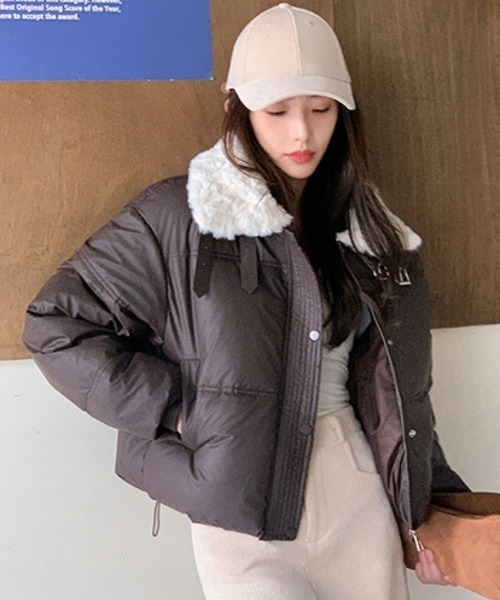 バイカラー ダウンジャケット バイカラーシームレスダウンジャケット | エウクレイド(EUCLAID