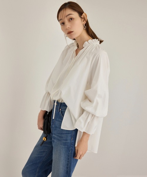 ROPE'（ロペ） ブラウス シャツ 入学式 卒業式 シルク混タイプライター