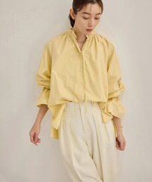 ブラウス シャツ 「洗える」シルク混タイプライタースタンドフリルブラウス レディース｜ZOZOTOWN Yahoo!店