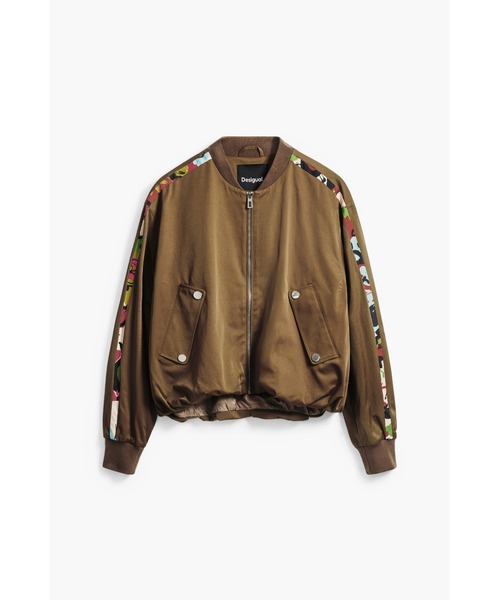 Desigual ☆ デシグアル ブルゾン ジャケット ラクロワ Mサイズ デシグアル Desigual ラクロワジャケット （ブラウン） -ファッション