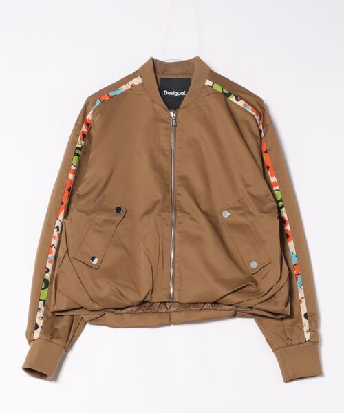 Desigual ☆ デシグアル ブルゾン ジャケット ラクロワ Mサイズ デシグアル Desigual ラクロワジャケット （ブラウン） -ファッション