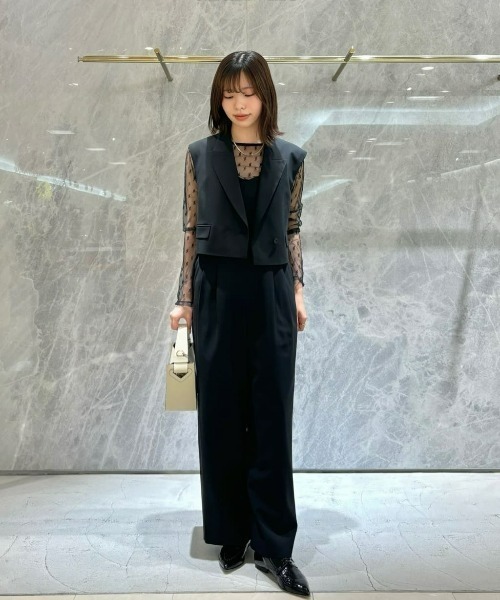 allureville サロペット オーバーオール ストレッチトロ