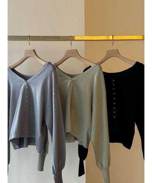 LAGUNAMOON（ラグナムーン） ニット セーター 2WAYミニパールニット
