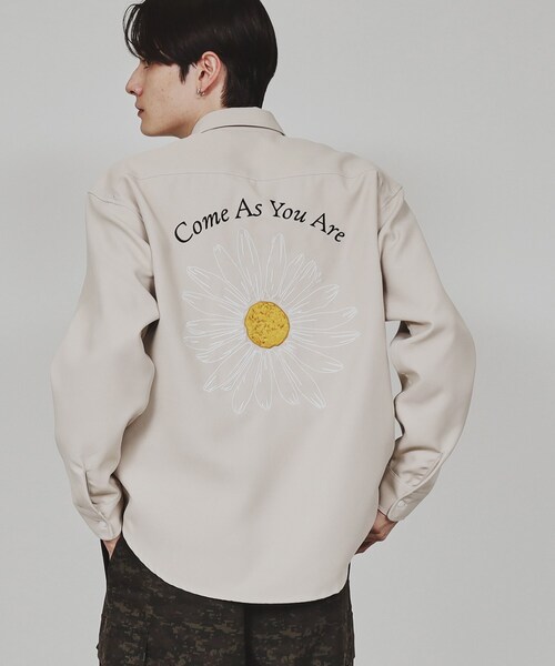tk.TAKEO KIKUCHI（ティーケータケオキクチ） シャツ デイジー刺繍
