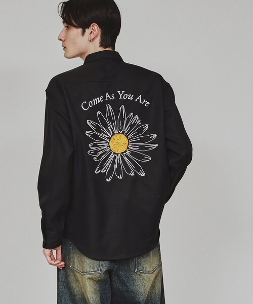 tk.TAKEO KIKUCHI（ティーケータケオキクチ） シャツ デイジー刺繍