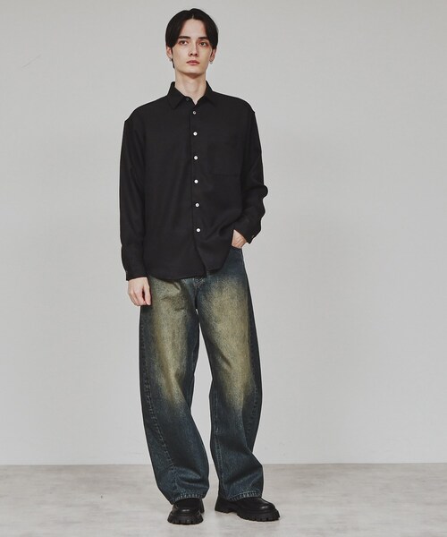 tk.TAKEO KIKUCHI（ティーケータケオキクチ） シャツ デイジー刺繍