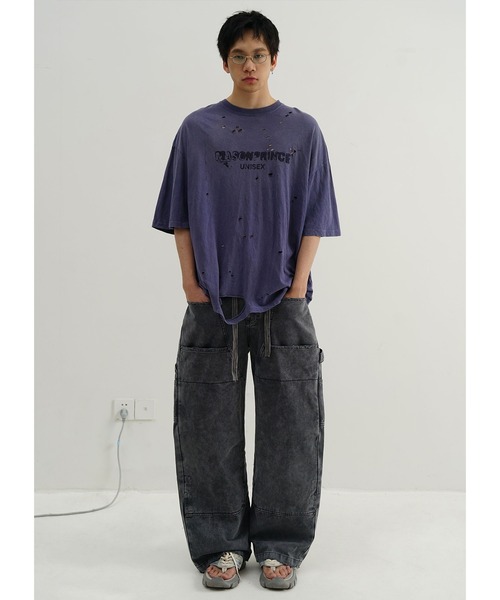 MASONPRINCE カーゴパンツ ルーズフィット ウォッシュ加工 カーゴ MASONPRINCE カーゴパンツ ルーズフィット ウォッシュ加工 カーゴ