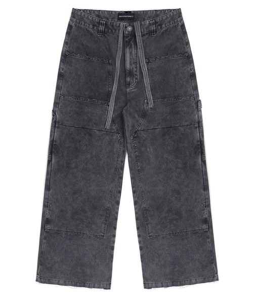 MASONPRINCE カーゴパンツ ルーズフィット ウォッシュ加工 カーゴ