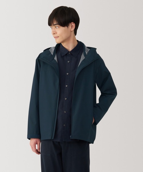 無印良品（MUJI） コート ジャケット 紳士 撥水 フードジャケット