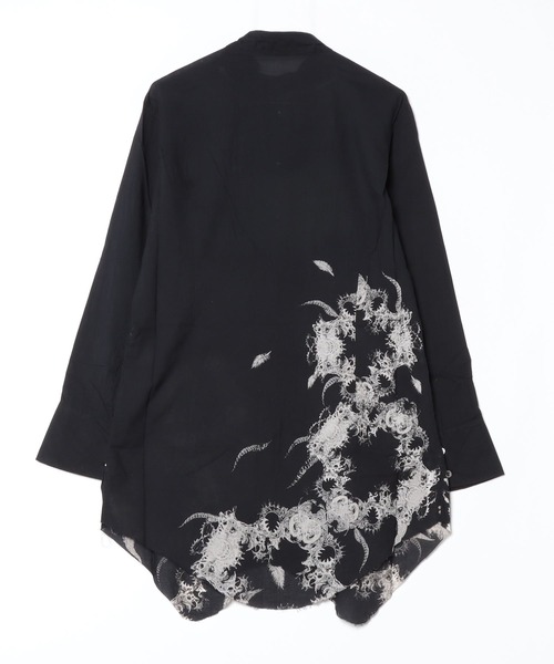 KMRii ケムリ ドレスシャツ KMRii シャツ KMRii/ケムリ/Splash Linen Long Shirt メンズ