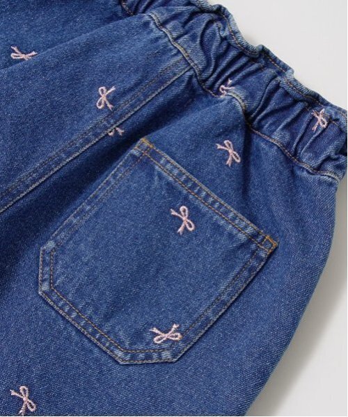 パンツ 「LOVE DENIM」アソート刺しゅう総柄スカパン キッズ 子供服