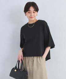 green label relaxing tシャツ パフギャザースリーブ プル