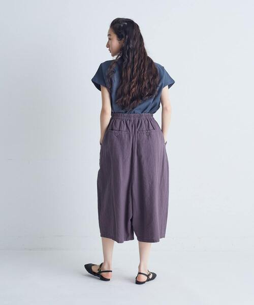 conges payes ADIEU TRISTESSE コットン リネン 刺繍 セール】リネンコットン天竺2wayケープベスト（ベスト）｜conges
