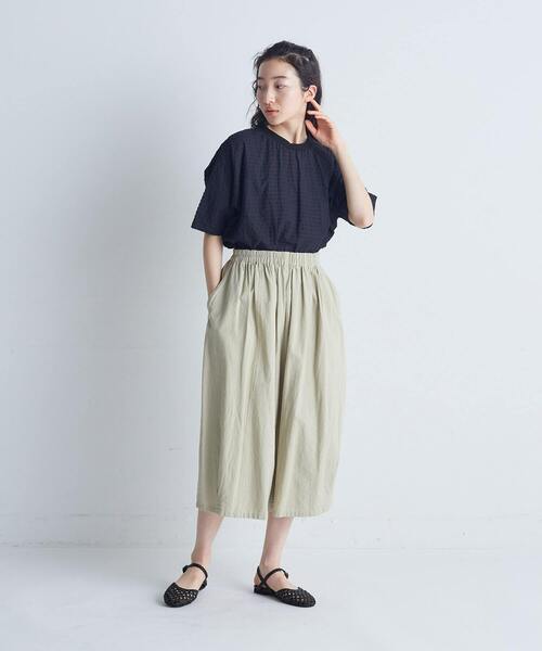conges payes ADIEU TRISTESSE コットン リネン 刺繍 セール】リネンコットン天竺2wayケープベスト（ベスト）｜conges