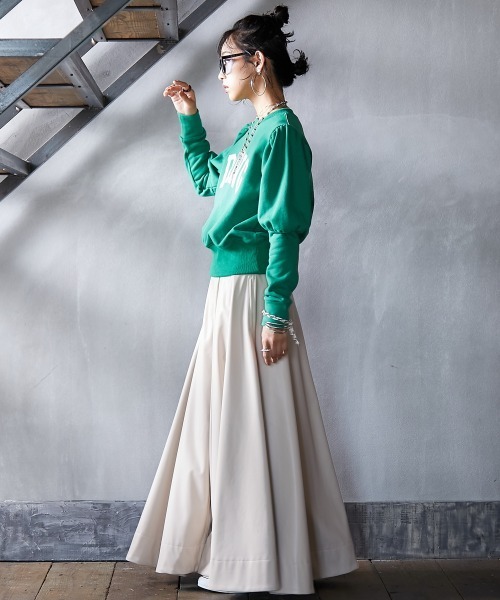[GEVS.] [SMILELAND] тренировочный cut and sewn L серый женский 