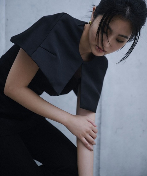 リッシュニューヨーク　ケープジャケット　黒　XS 1_xl.JPG