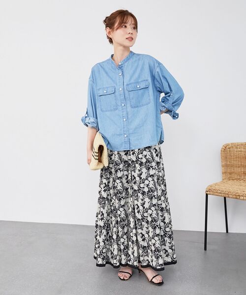 le.coeur blanc（ルクールブラン） スカート 「手洗い可能」Fanaka別注