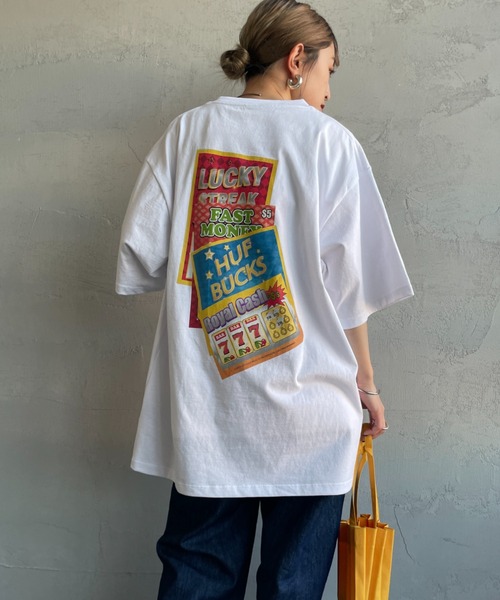HUF tシャツ 「HUF/ハフ」 LUCKY バックプリントショート