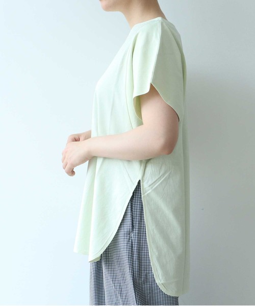 tシャツ ポンチ ワンタックプルオーバー レディース アニュアンス anuans ネックタックポンチプルオーバー （KHAKI