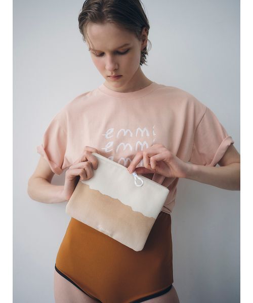 emmi tシャツ 「emmi×ecostore」UpDRIFT emmiロゴTシャツ