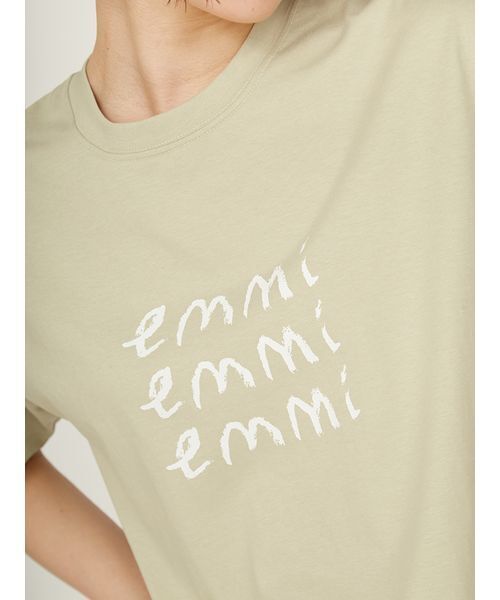 emmi tシャツ 「emmi×ecostore」UpDRIFT emmiロゴTシャツ
