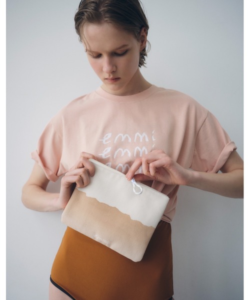 エミ emmi×ecostore UpDRIFT emmiロゴTシャツ emmi emmi tシャツ 「10th」「ONLINE限定カラー」eco emmiロゴTシャツ
