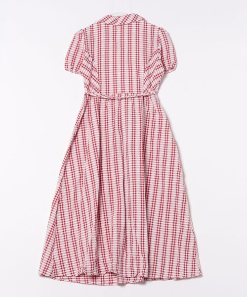   Embroidered Monologo ワンピース 関＊送込 ドットモノトーンプリントワンピース /洗える(ワンピース