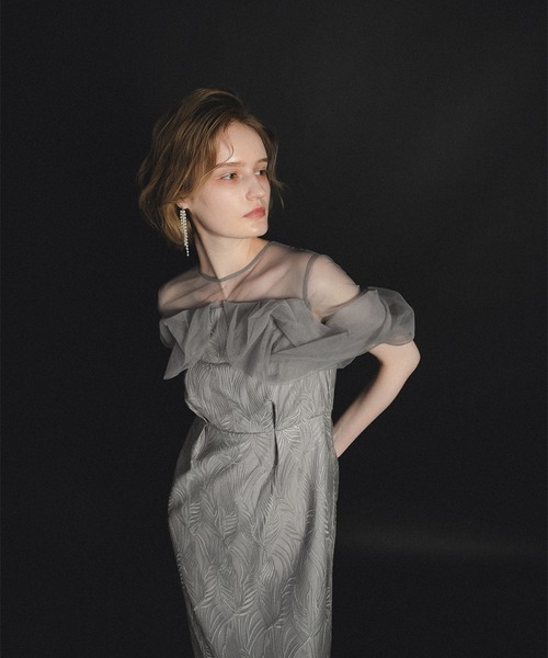et.UNIVER オケージョンドレス et.UNiVER ドレス Frill sleeve dress : ZOZOTOWN Yahoo!店