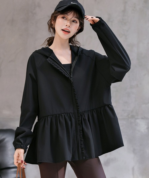 ■韓国■ ラッシュガード フリル 長袖水着 大きめサイズ XL~XXXL TeddyShop ラッシュガード レディース水着 「紫外線遮蔽率 99