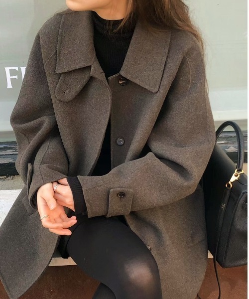 「a lot of love」 ステンカラーコート FREE ブラウン レディース_画像2