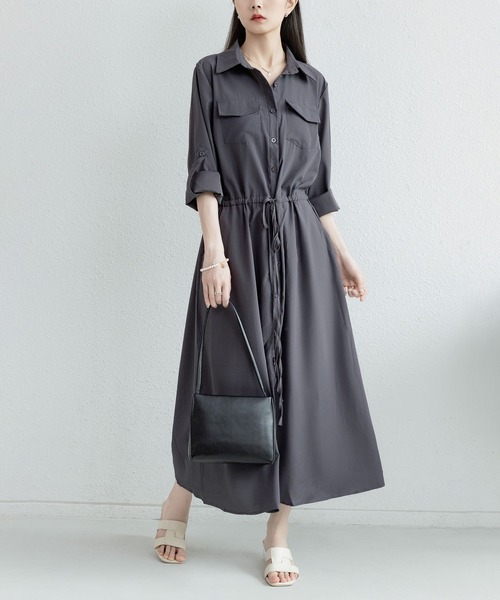 MAISON DE THERESE（メゾン ド テレーズ） シャツワンピース 長袖胸