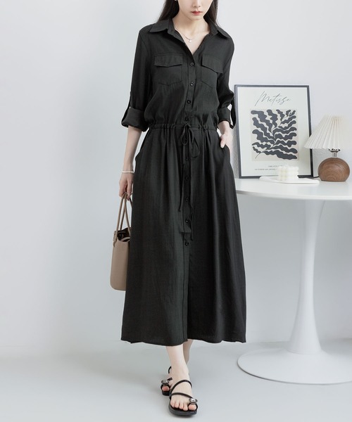 MaxMara●国内未掲載[BALZAC] ストレッチロングシャツワンピース ドレス＆ワンピース - 送料無料｜マックスマーラ公式サイト