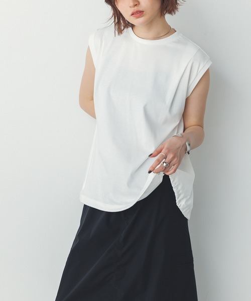 hunch（ハンチ） tシャツ 裾バルーン フレンチTシャツ レディース