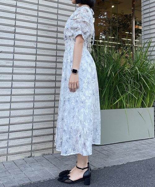 NOMAE ワンピース クロスストラップFlowerワンピース : ZOZOTOWN
