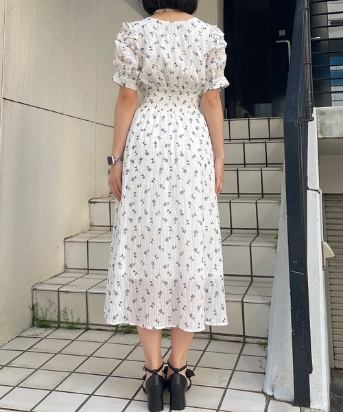 NOMAE ワンピース クロスストラップFlowerワンピース : ZOZOTOWN