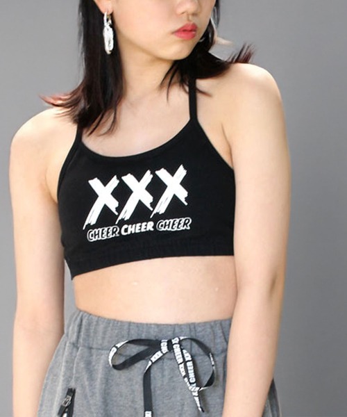 CHEER チューブトップ ベアトップ XXXスポーツブラトップ