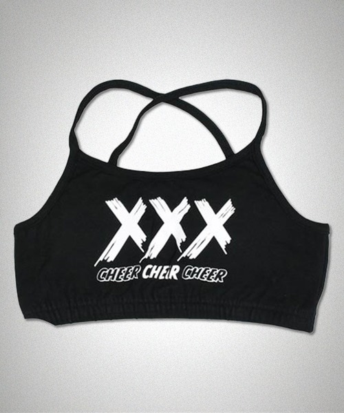 CHEER チューブトップ ベアトップ XXXスポーツブラトップ