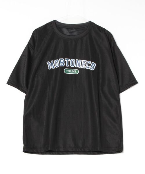 NEW GENTLEMAN tシャツ MOBTONECB ワッフル オーバーサイズT