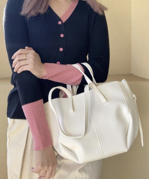 「deux amour」 ニットカーディガン FREE アイボリー レディース_画像9