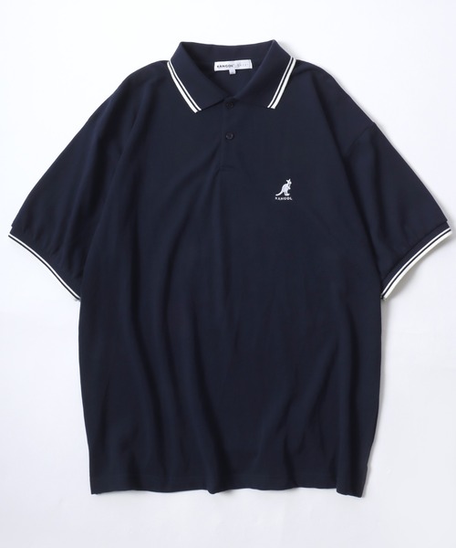 未使用に近い　シップス別注　ギローバー　半袖　ポロシャツ　カノコシャツ　L KANGOL ポロシャツ KANGOL/カンゴール Lazar別注・コラボ