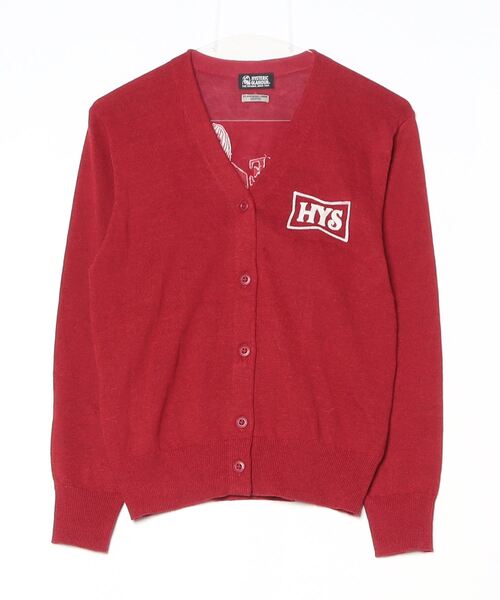 「HYSTERIC GLAMOUR」 ニットカーディガン FREE レッド レディース