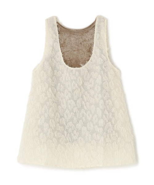 タンクトップ ノースリーブ Strap Design Velour Tank Top/ストラップデザインベロアトップ レディース sahara（サハラ）の「Velour Tank Top/ベロアタンクトップ