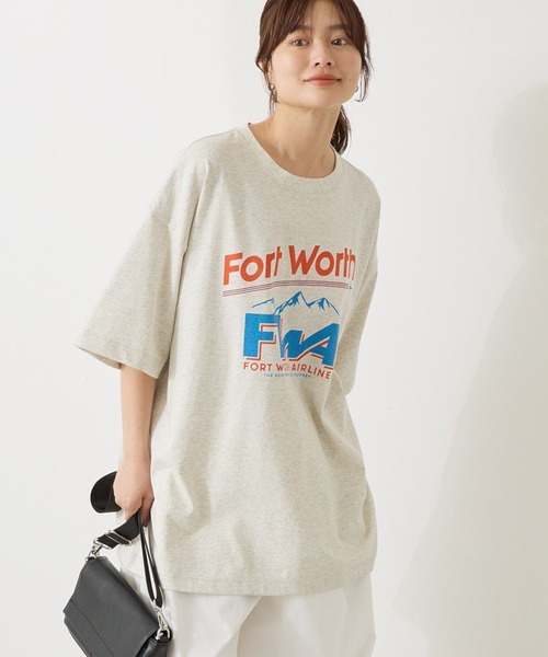 売れ筋商品|||イチ Tシャツ レディース トップス IHCELLA - Print T-shirt - oatmeal stripe Ichi-Ihcella Oatmeal stripe tee SS25 - Vêtements Kiva Inc.