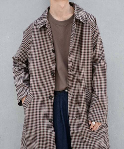 「kutir」 ステンカラーコート MEDIUM ブラック メンズ_画像3