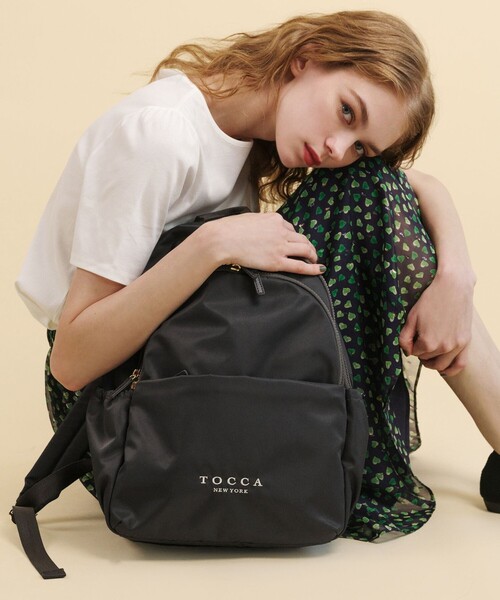 TOCCA リュック TOCCA｜【A4サイズ対応・撥水・PCポケット付き】SIDE RIBBON