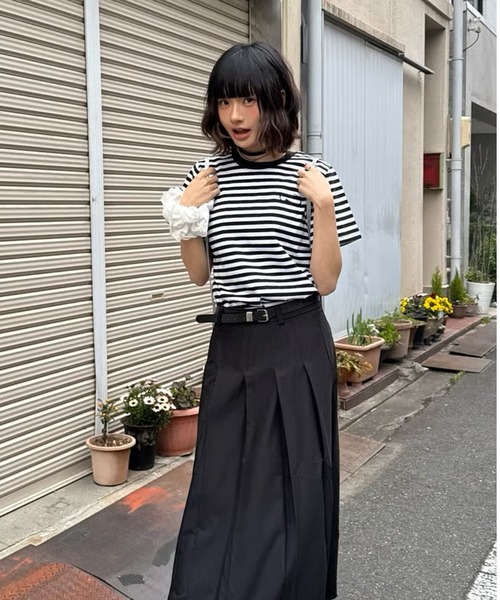 tシャツ スピンロゴボーダー S/S Ｔシャツ レディース